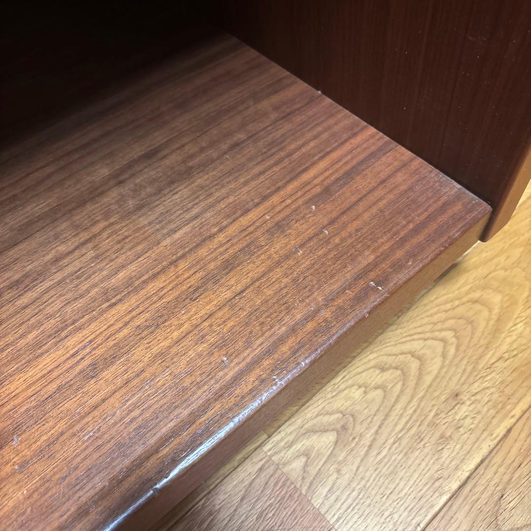 オープンキャビネット ダークブラウン　木製