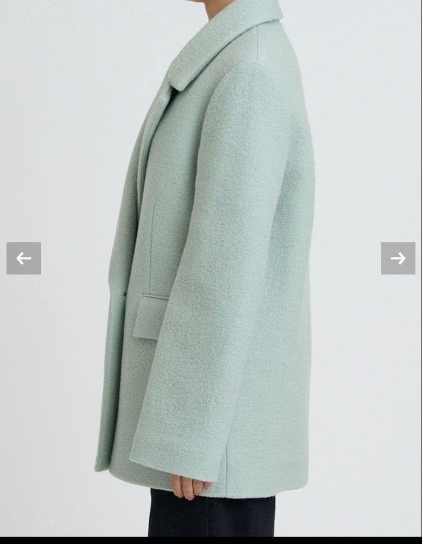 ヤヌーク　ミントグリーン テーラードジャケット