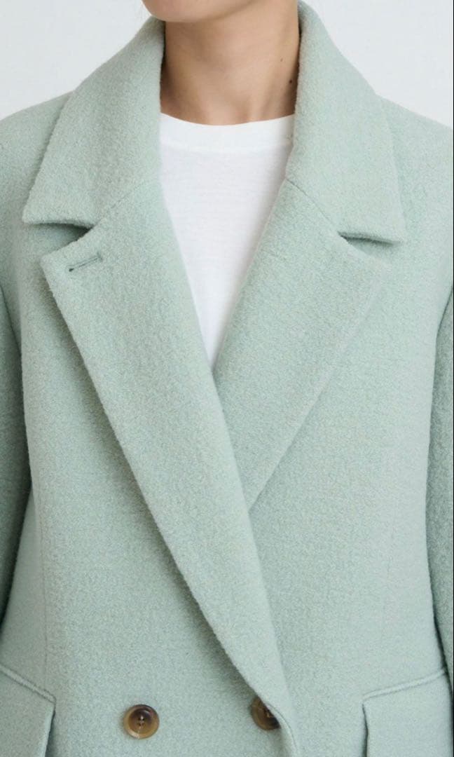 ヤヌーク　ミントグリーン テーラードジャケット