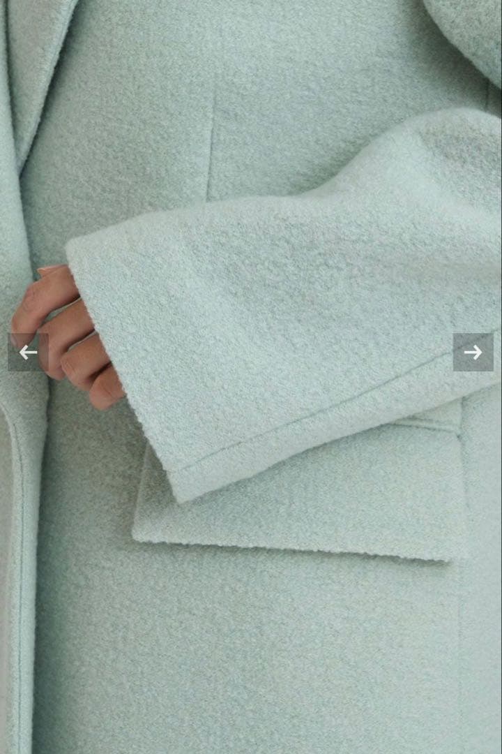 ヤヌーク　ミントグリーン テーラードジャケット