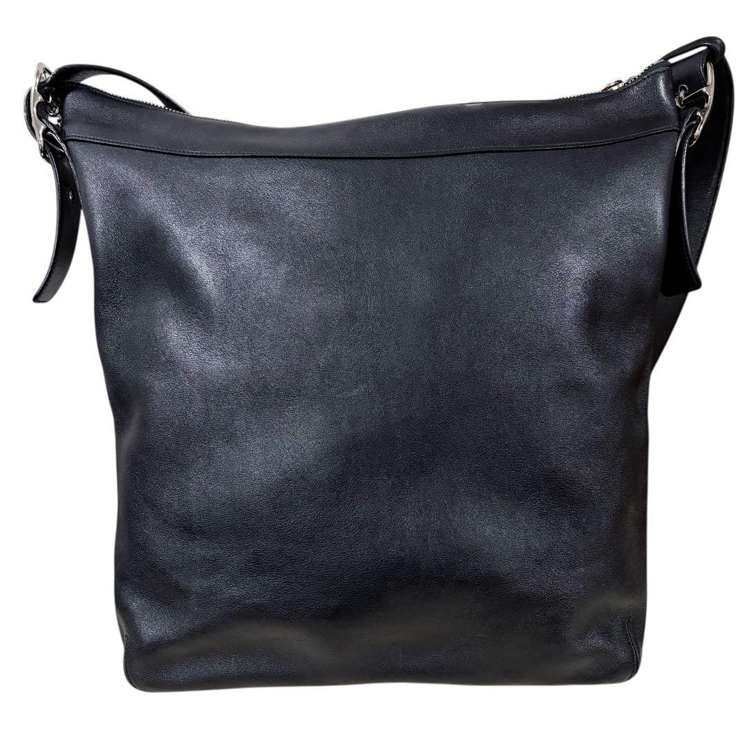 【希少 美品】オールドコーチ 9177 黒 ショルダーバッグ A4可　ブラック