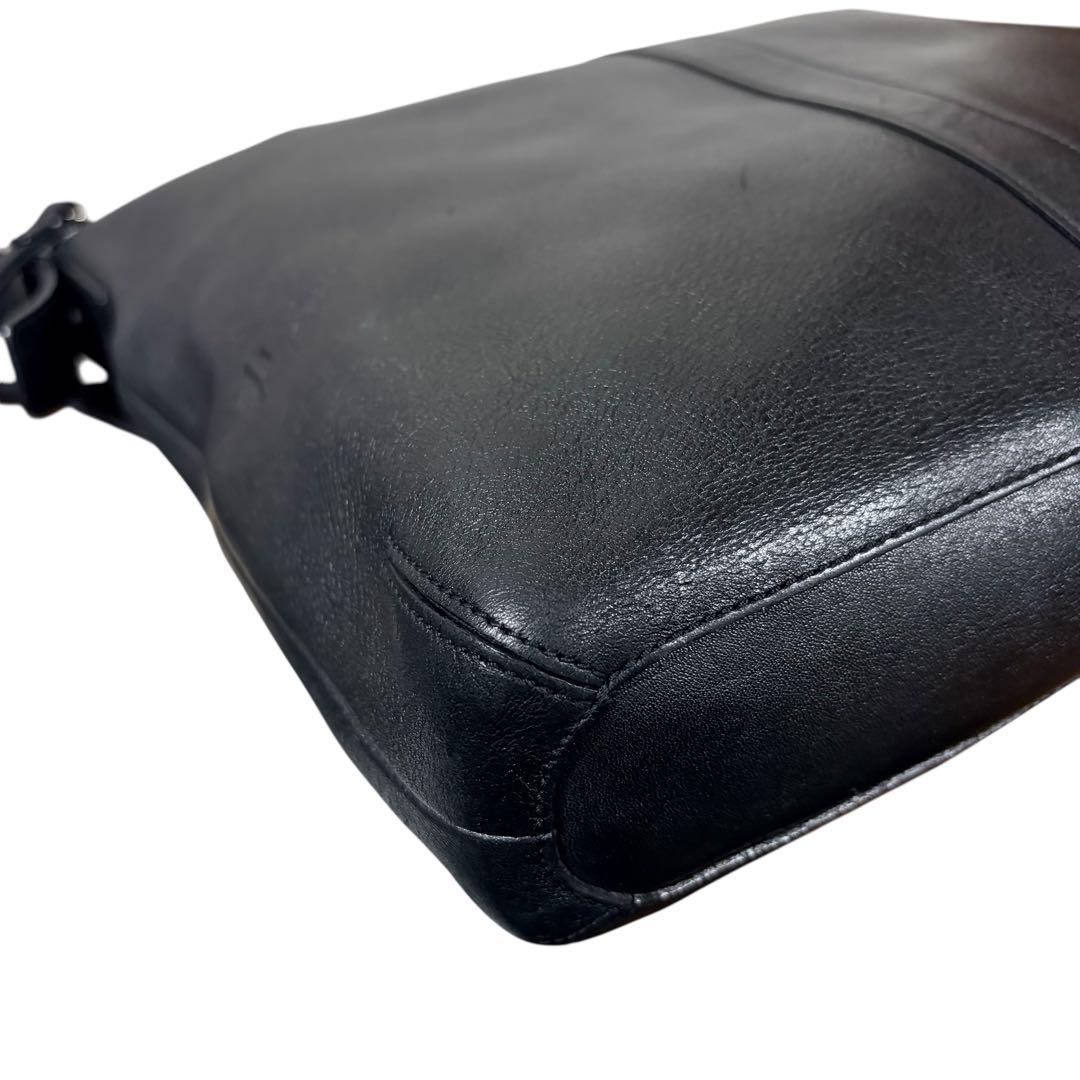 【希少 美品】オールドコーチ 9177 黒 ショルダーバッグ A4可　ブラック