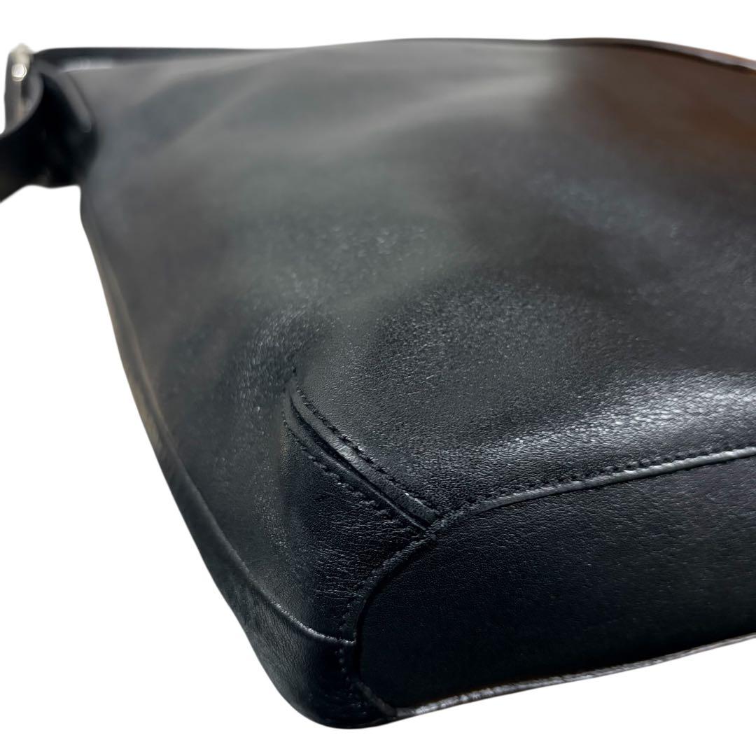 【希少 美品】オールドコーチ 9177 黒 ショルダーバッグ A4可　ブラック