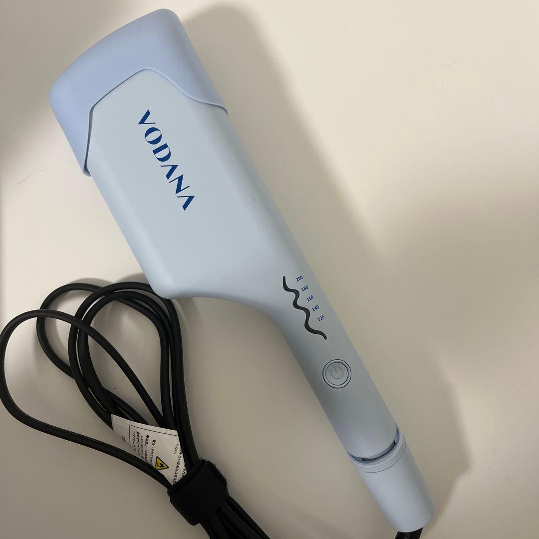 VODANA ヘアアイロン ウェーブアイロン 40mm ブルー 専用ケース付き