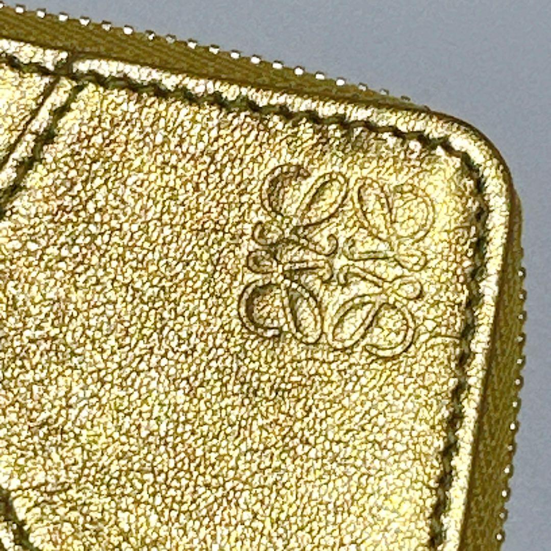 LOEWE パズル カードホルダー ゴールド 金運