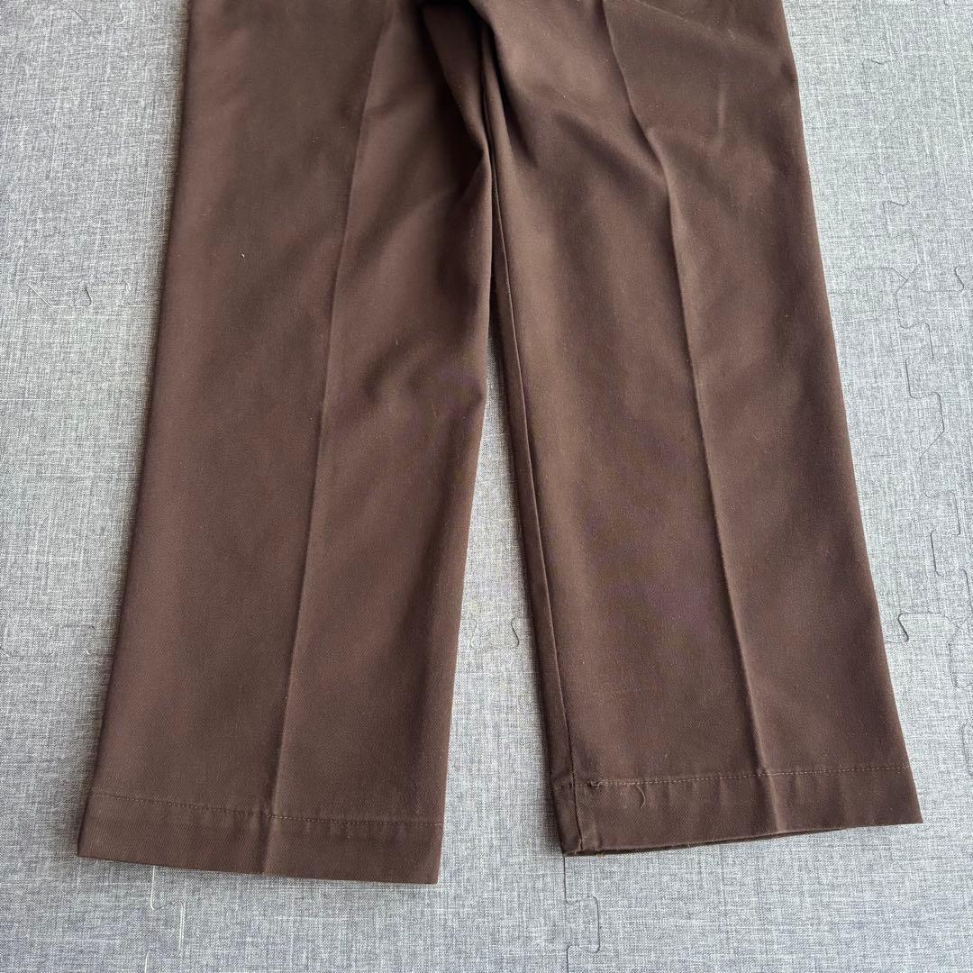 【80s】dickiesディッキーズ 874USA製 ダークブラウンW34L29