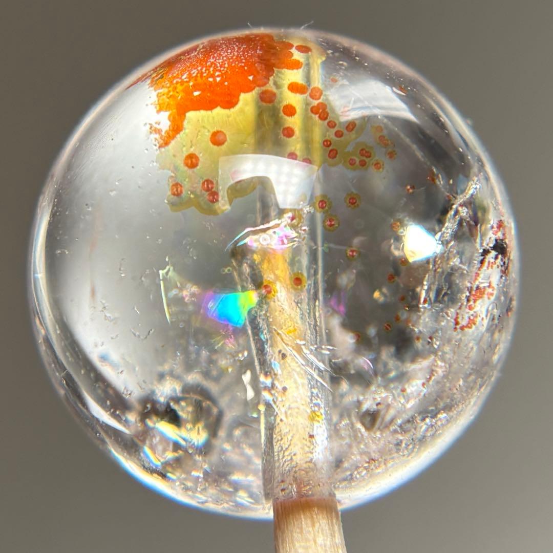 極上　ライモナイト共生パイライト虹入り