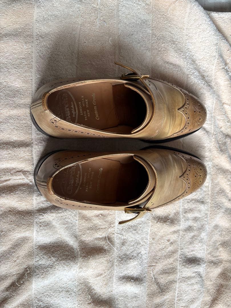 Church's／チャーチ　WALNUT モンクストラップ