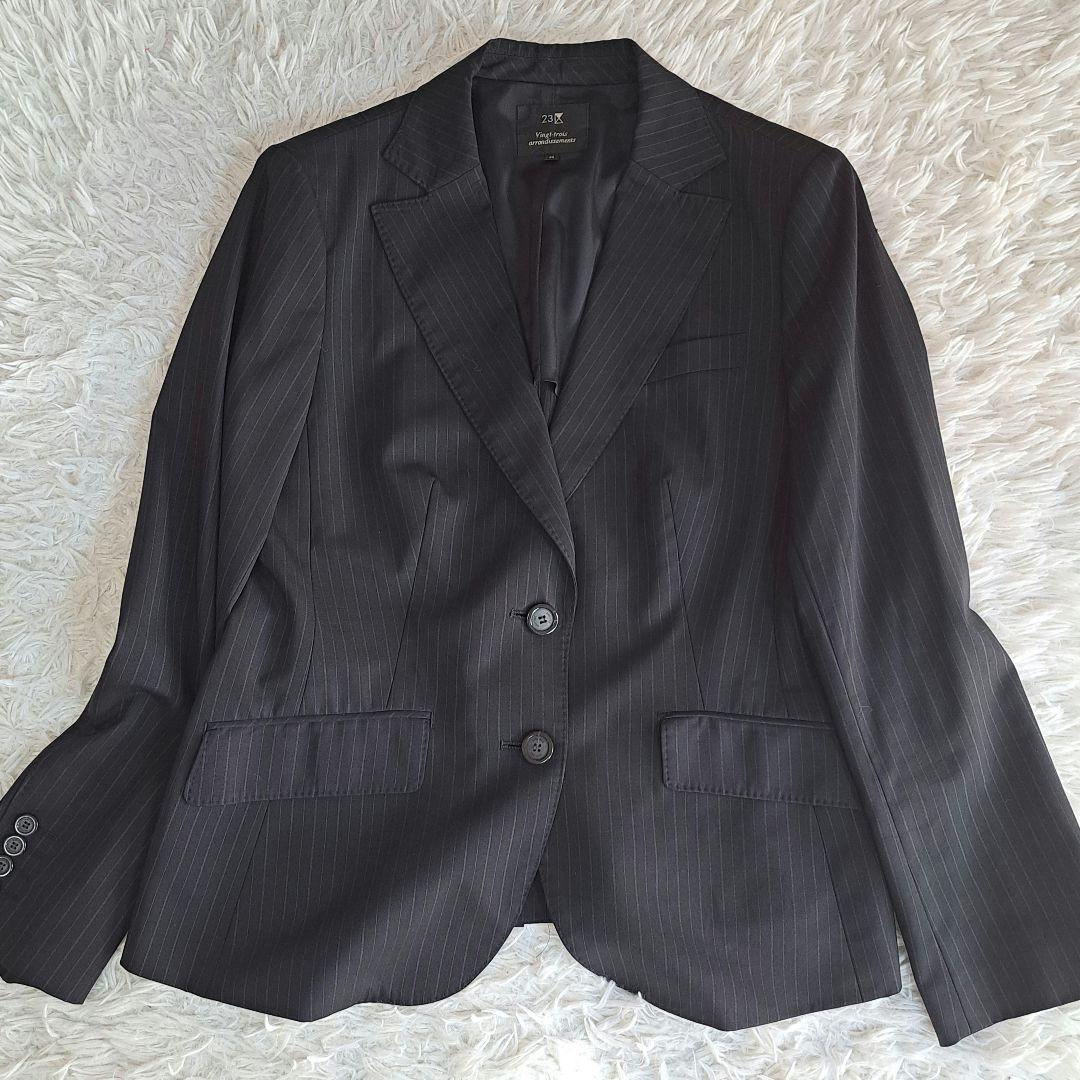 美品✨23区×コロンボ 大きいサイズ 夏用ビジネススーツ スカートセットアップ