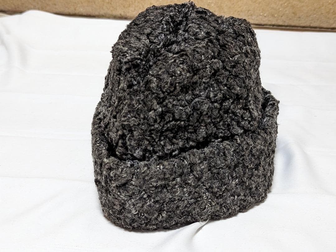 レア 高級毛皮 アストラカン ブルガリア ヴィンテージ キャップ ハット