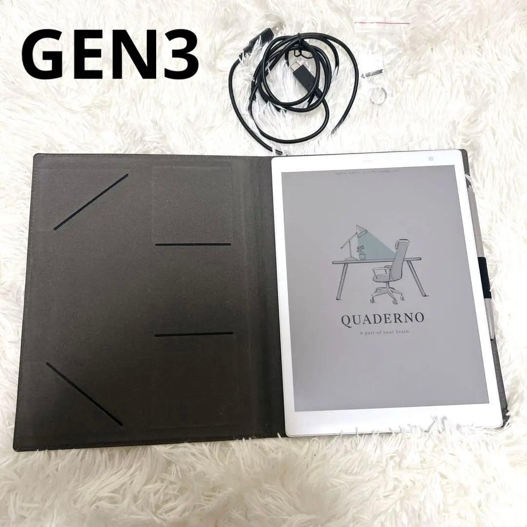 【極美品】クアデルノ　A5 Gen3 最新モデル　純正カバー　純正ラミーペン