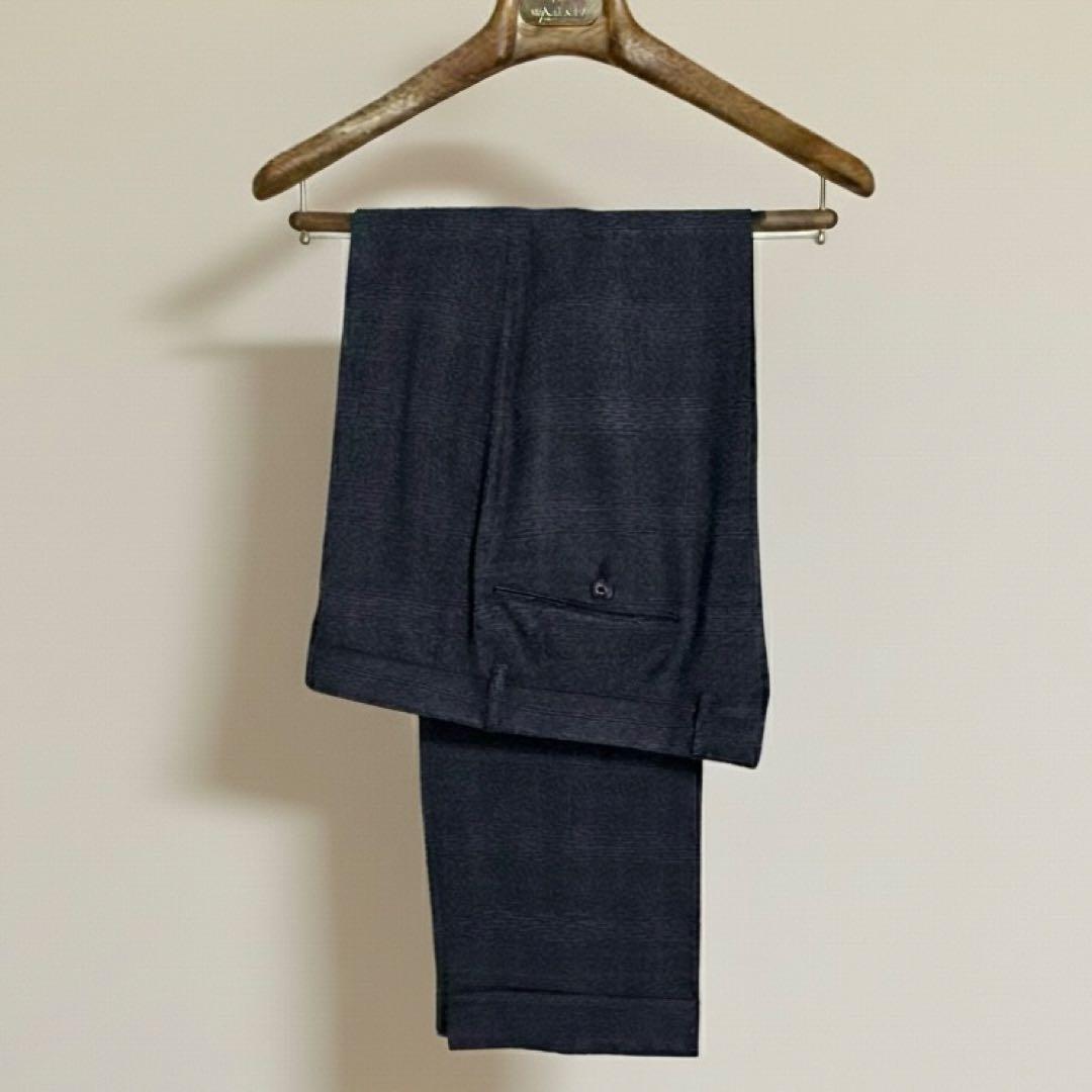 BEAMS ブリッラペルイルグスト スーツ ドーメル生地 グレンプレイド 48