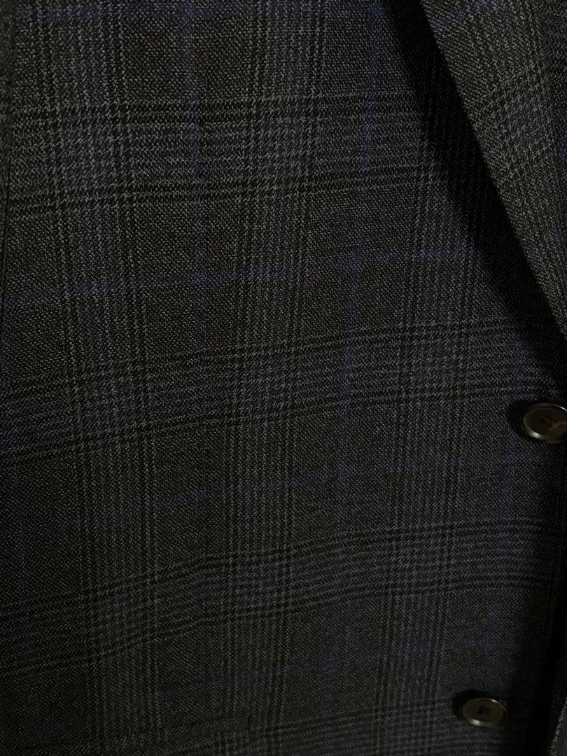 BEAMS ブリッラペルイルグスト スーツ ドーメル生地 グレンプレイド 48