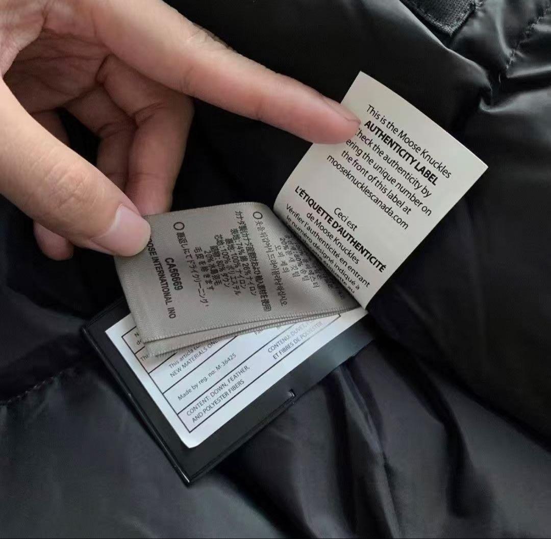 Moose Knuckles ブラックダウンジャケット