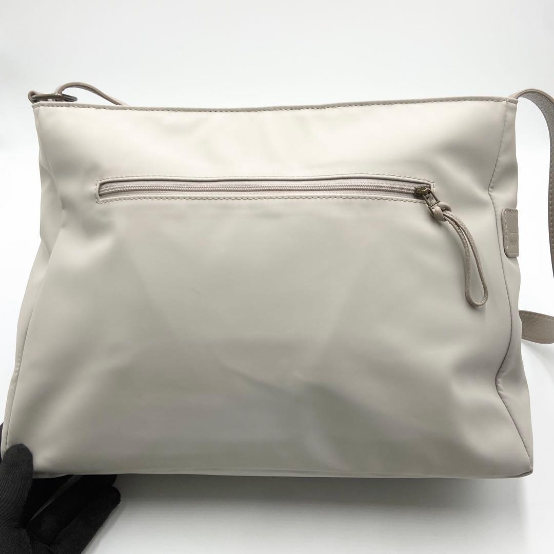 マザーハウス　ブラインドサッカー　2ウェイ　ショルダーバッグ　グレージュ