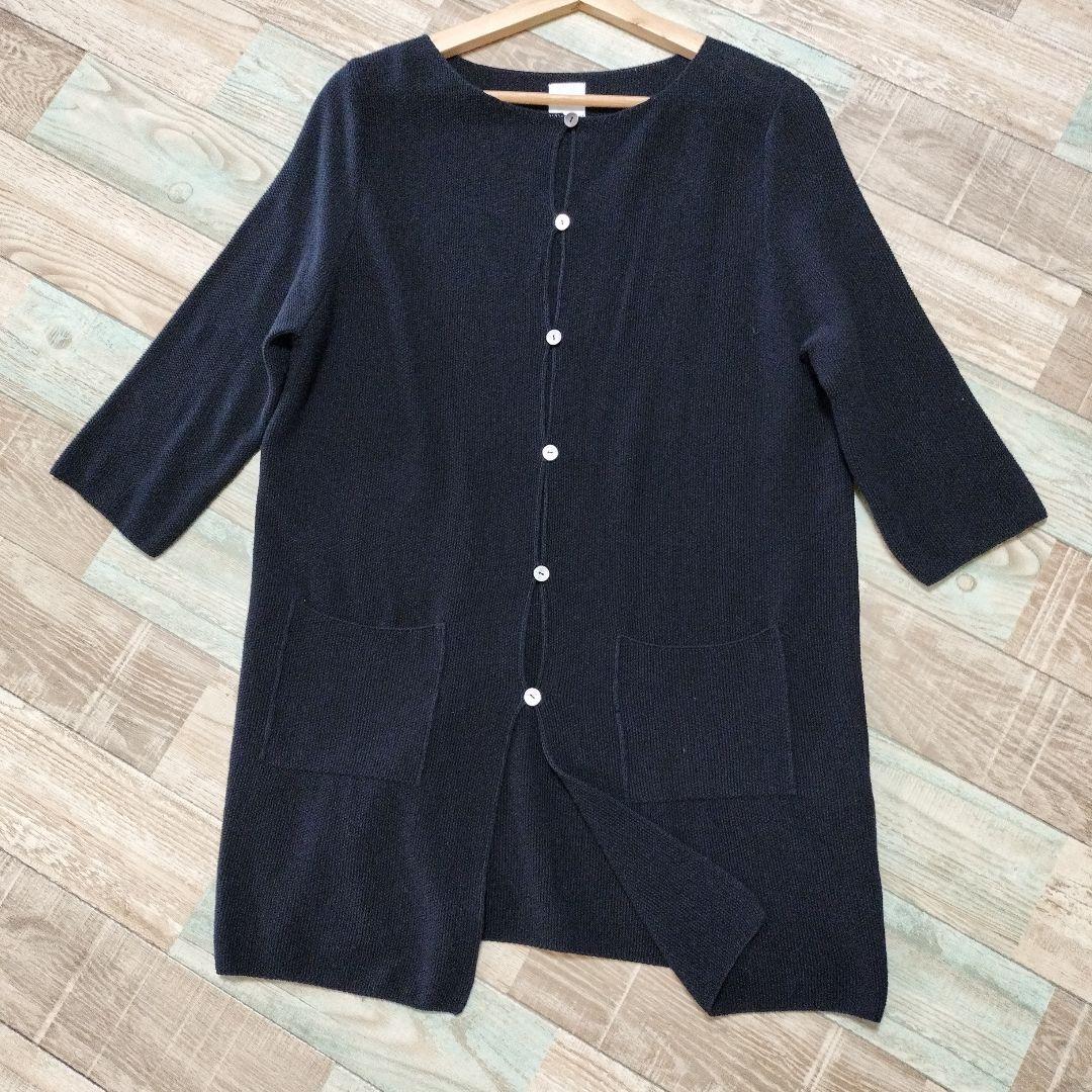 evam eva エヴァムエヴァ　上質コットンカーディガン　美品