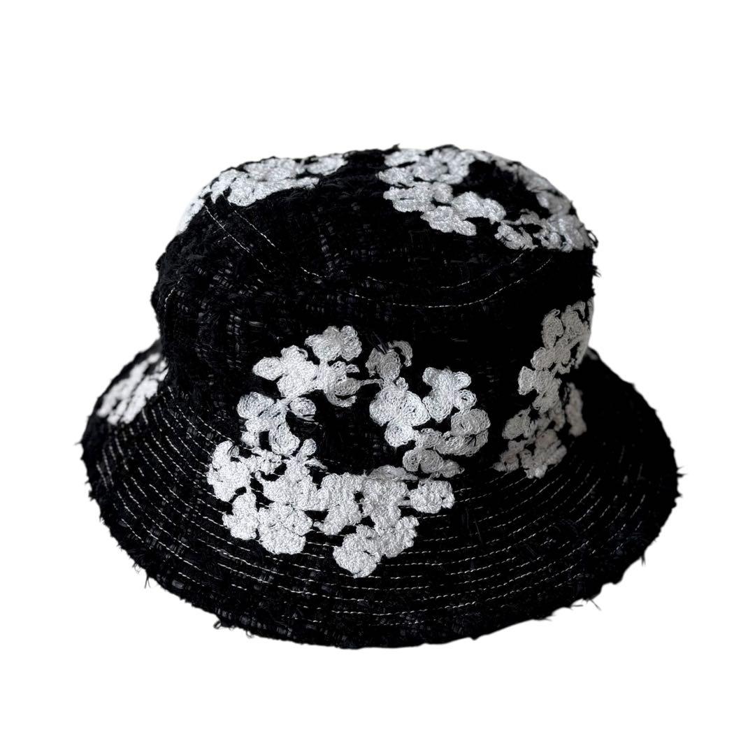 【美品】READY MADE DENIM TEARS ツイードバケットハット 黒