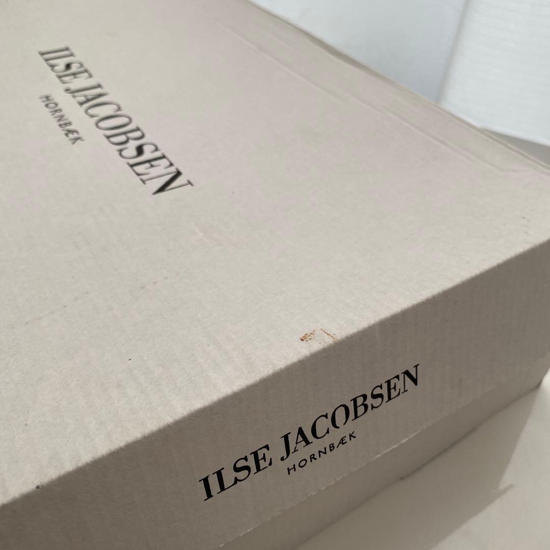 ILSE JACOBSEN レインブーツ レースアップ ブラック 37