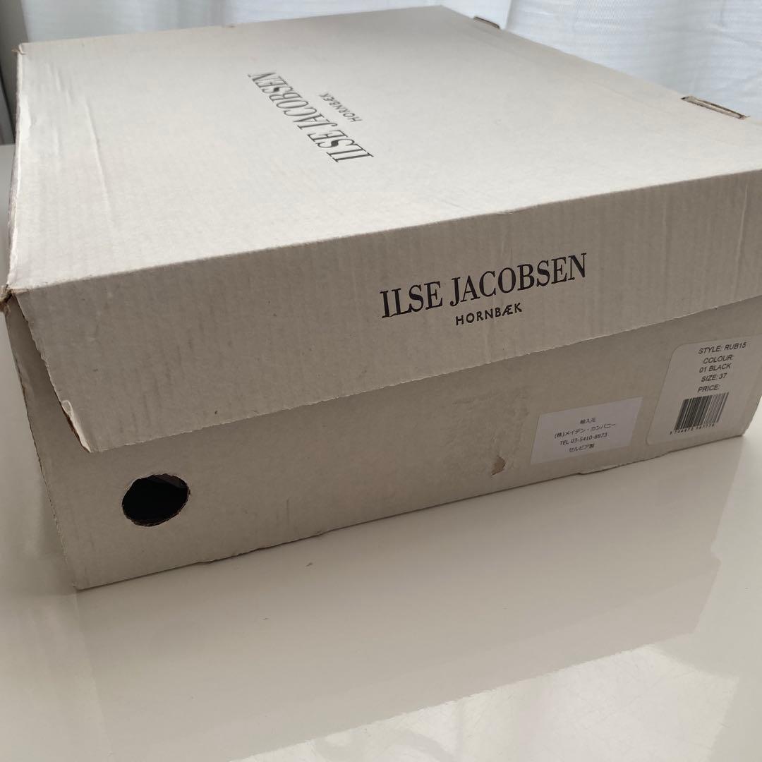 ILSE JACOBSEN レインブーツ レースアップ ブラック 37