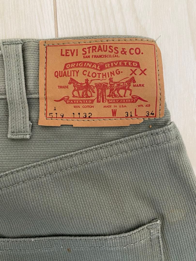 k*郎様 60's LEVI'S 519 A-type ピケパンツ W31