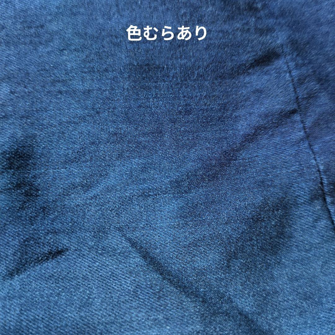 アルベロベロ♥️ぶたさん刺繍ネイビー サルエルパンツ インディゴ染め