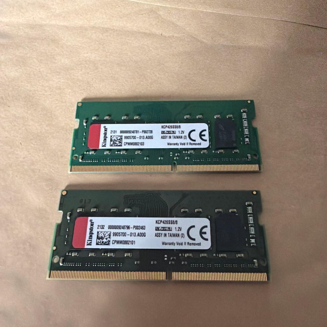 KCP426SS8/8 DDR4 ノート用16GB(8GBx2)