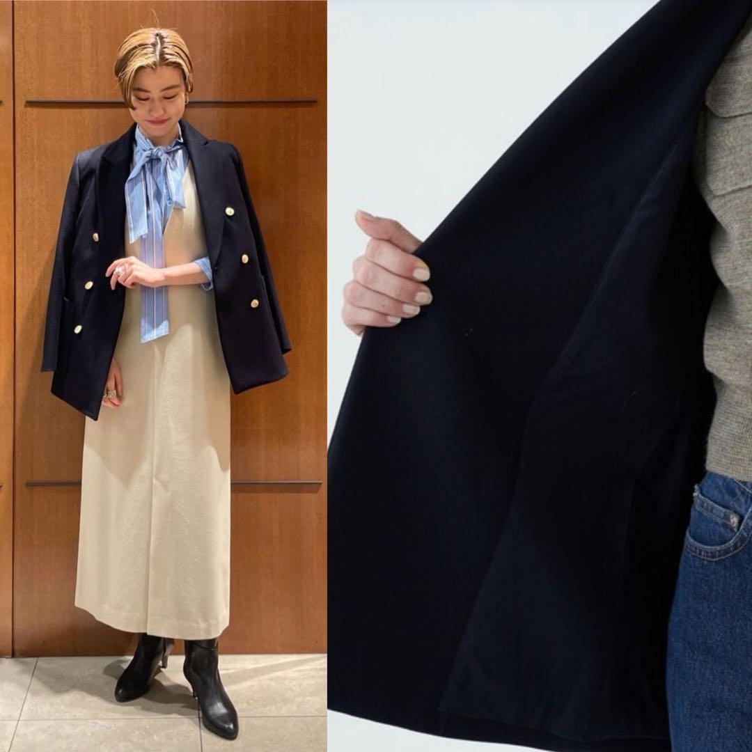 美品　MACPHEE トゥモローランド　メルトン ダブルブレスト　ジャケット