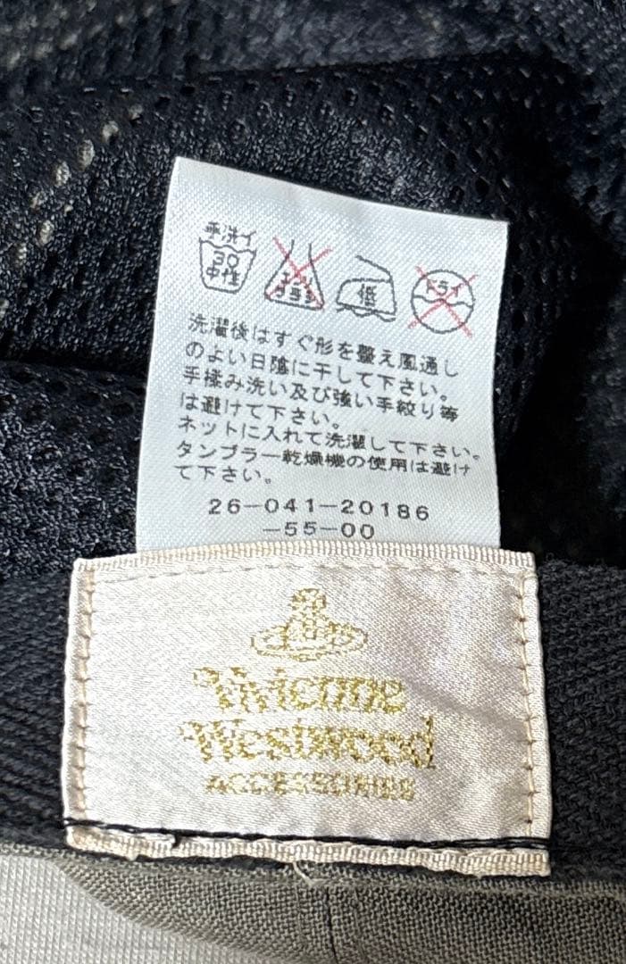 Vivienne Westwood 日本製オーヴ刺繍リネン製キャスケット