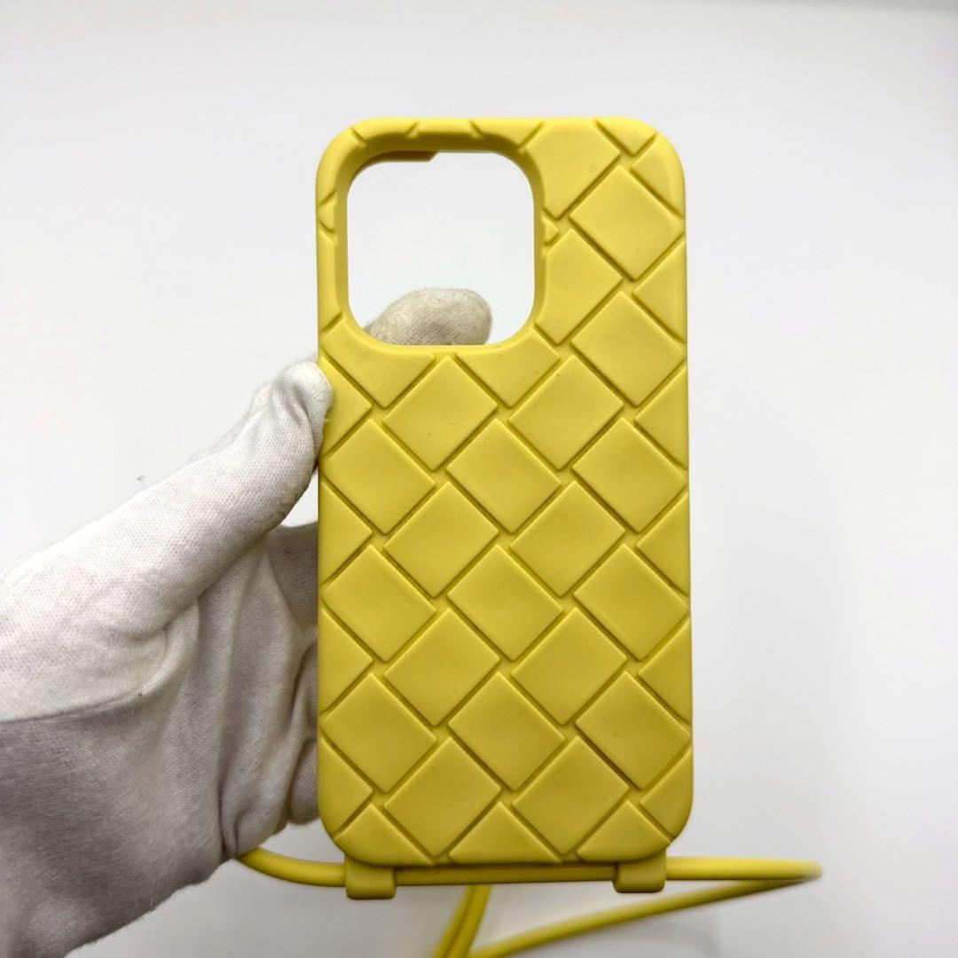 ボッテガ iPhone14Pro ケース イントレチャート ショルダーストラップ