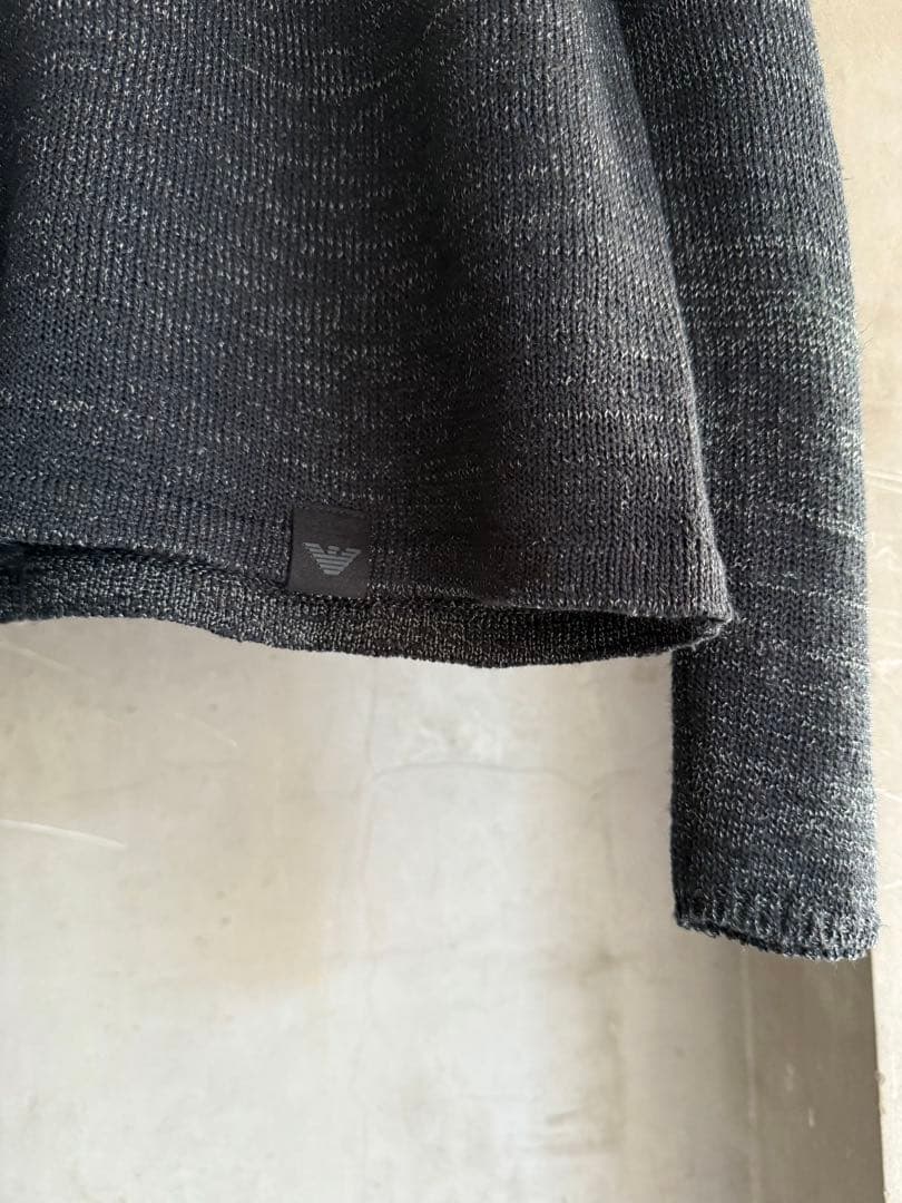 トップス EMPORIO ARMANI Black Glitter Knit
