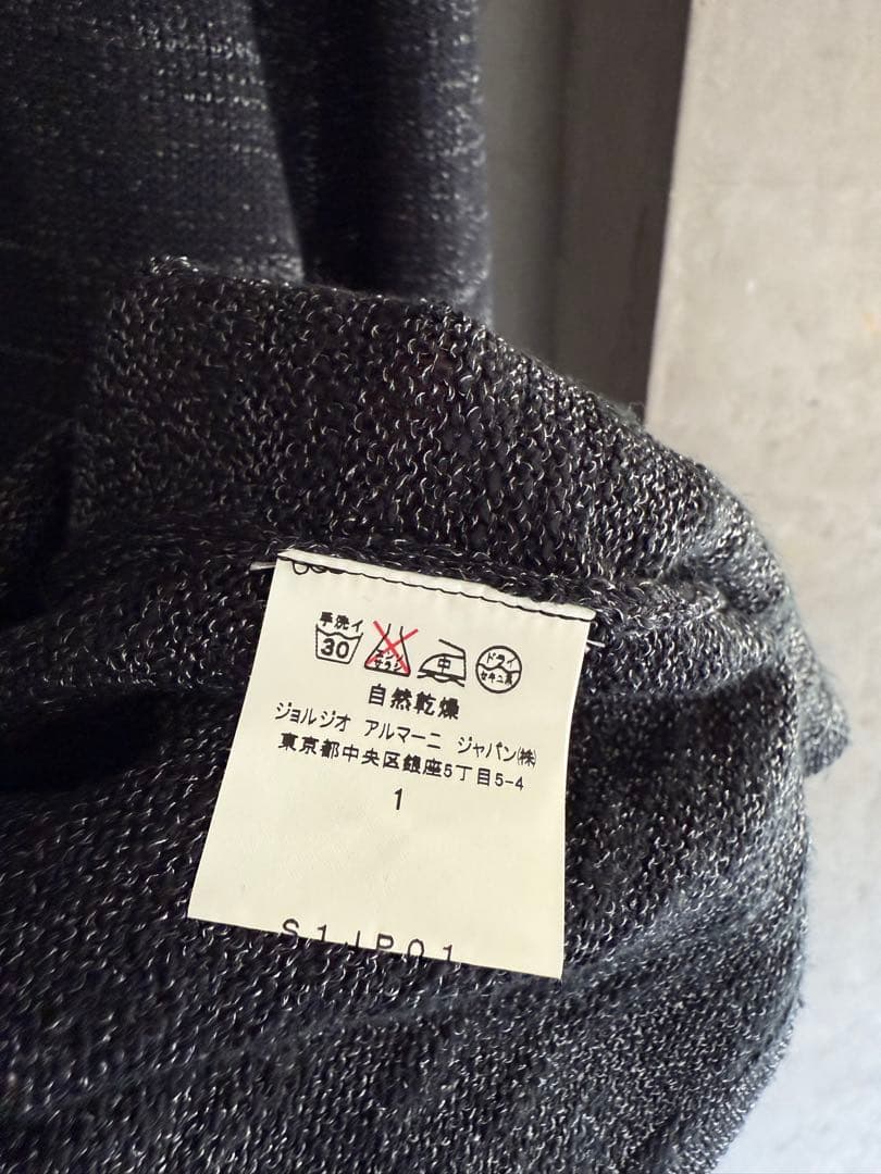 トップス EMPORIO ARMANI Black Glitter Knit