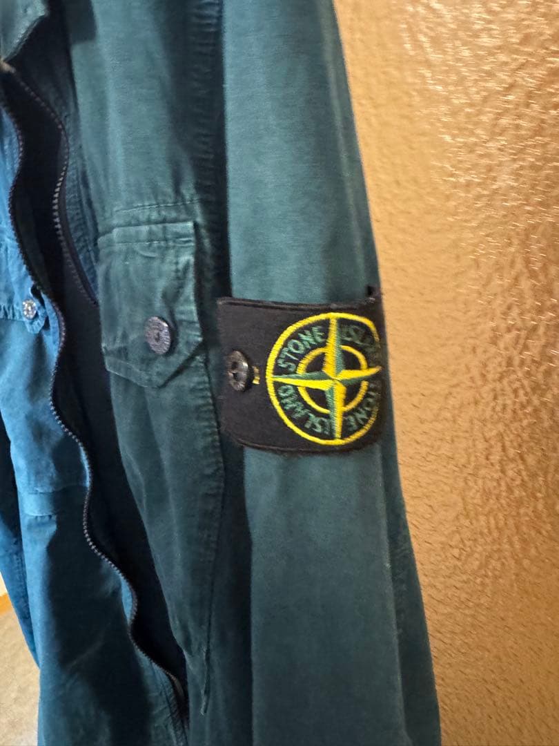 Stone  グリーン シャツジャケット M