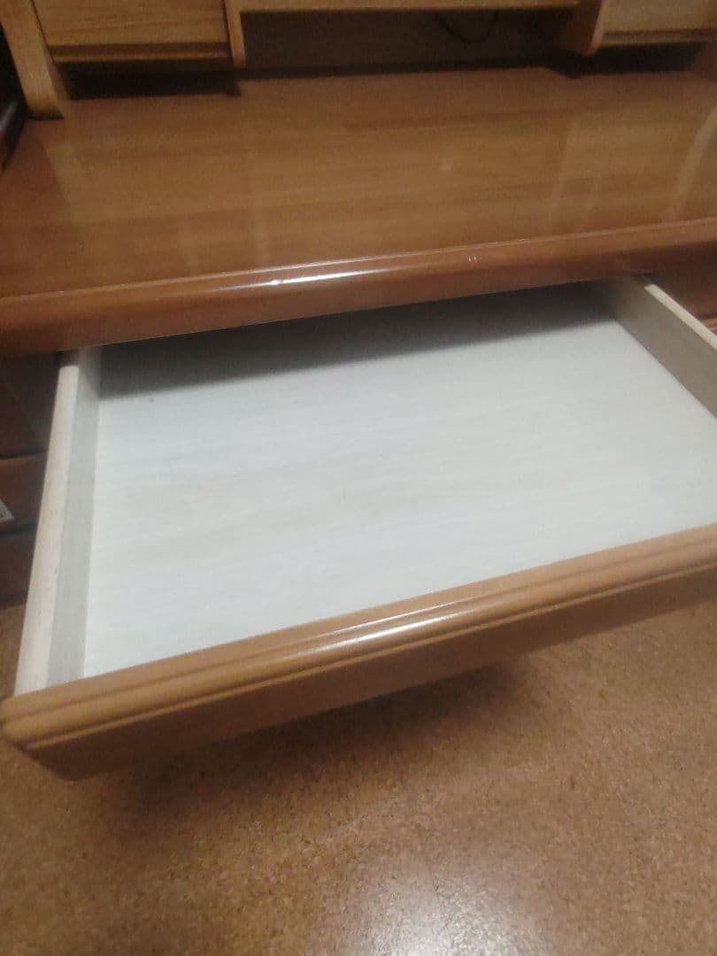 オカムラ　木製学習机（本棚付き）