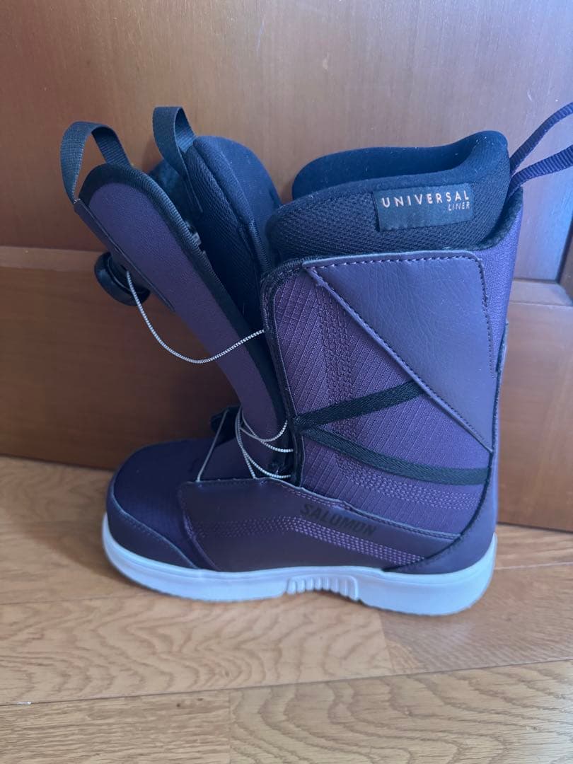 女性用スノーボードブーツ パープル　salomon 24.5センチ美品