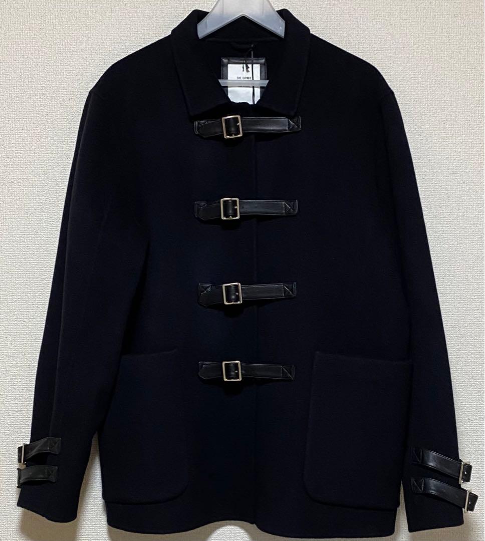 CRIMIEクライミー 【新品】ウールダッフルコート本革アプリーケーション　M