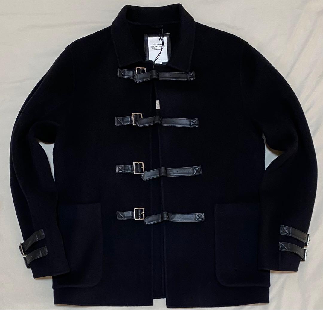 CRIMIEクライミー 【新品】ウールダッフルコート本革アプリーケーション　M