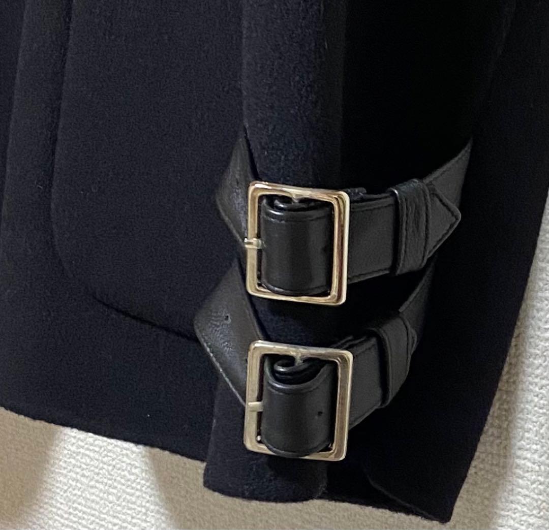 CRIMIEクライミー 【新品】ウールダッフルコート本革アプリーケーション　M