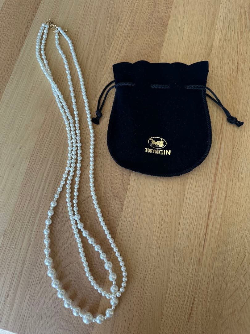 【未使用】東京イギンドレス　13号　フォーマル服　コサージュ　2連ネックレス付き