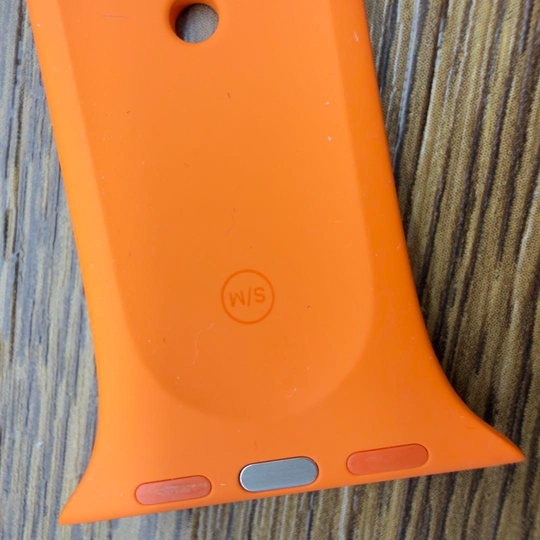 2987 ほぼ未使用　Apple Watch エルメス　オレンジラバー　スポーツ