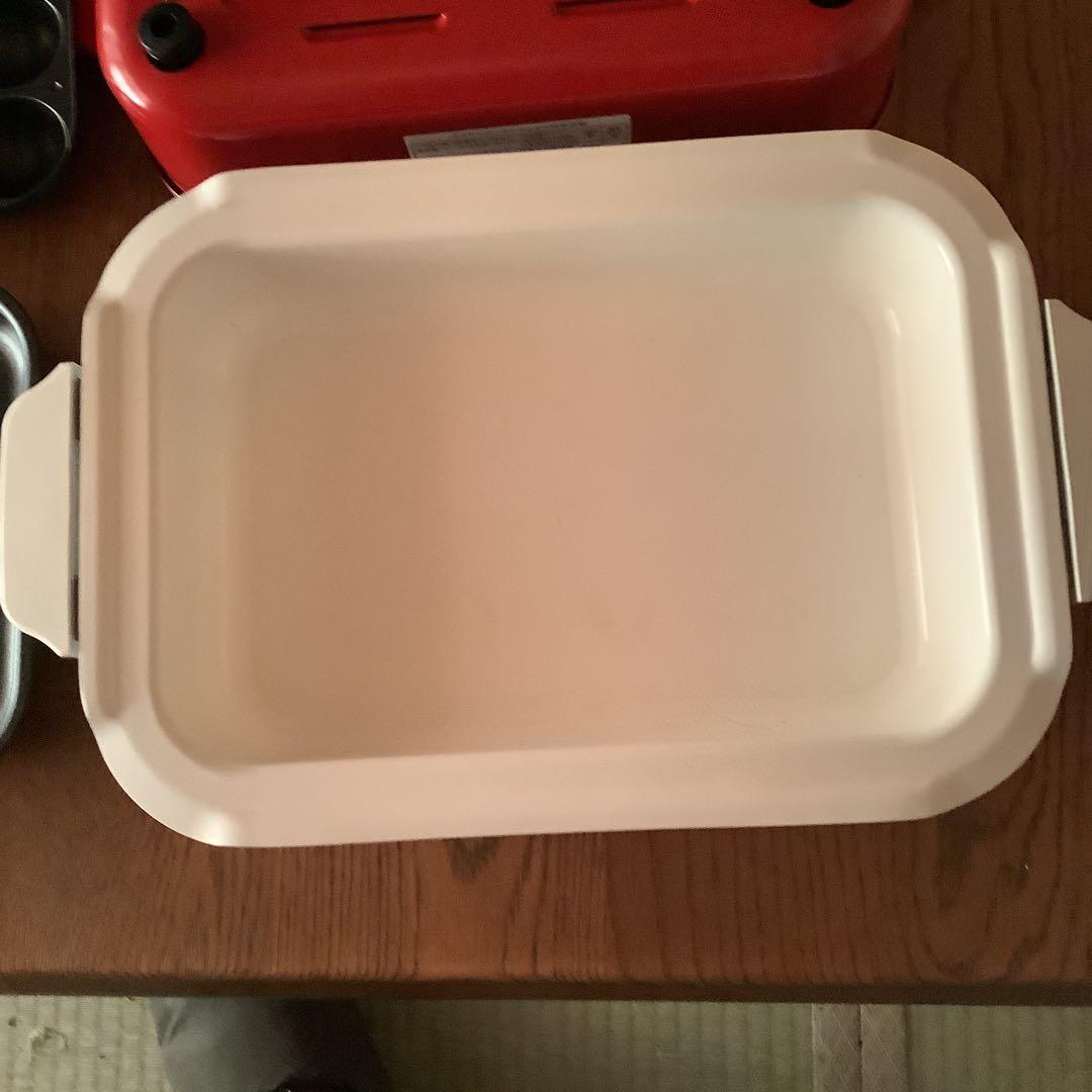 ブルーノ　コンパクト　ホットプレート　プレート2枚＆セラミック鍋