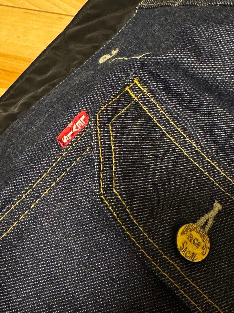 sacai Levi's Denim Nylon Reversible Rタブ