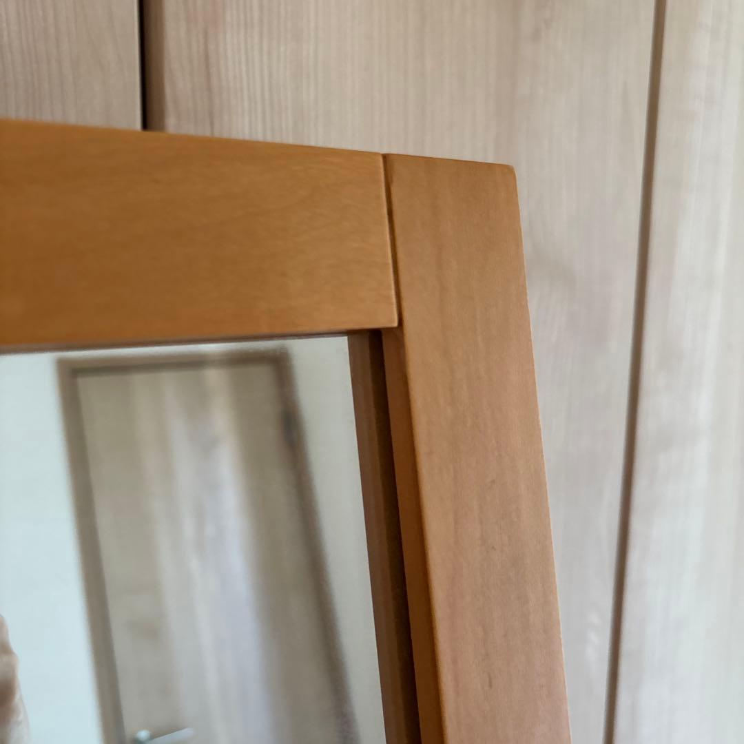 7/2まで出品【無印良品】姿見鏡　420×36×1.540mm（折り畳み時）