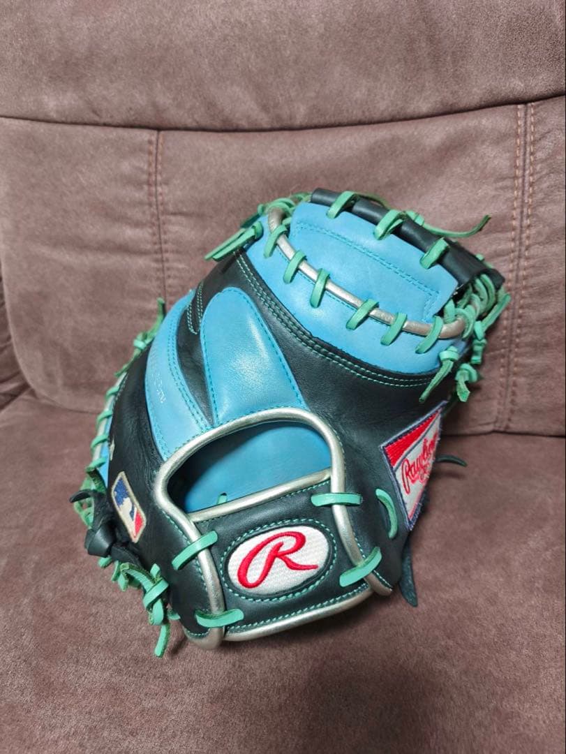 Rawlings 軟式グローブ 青/黒/緑