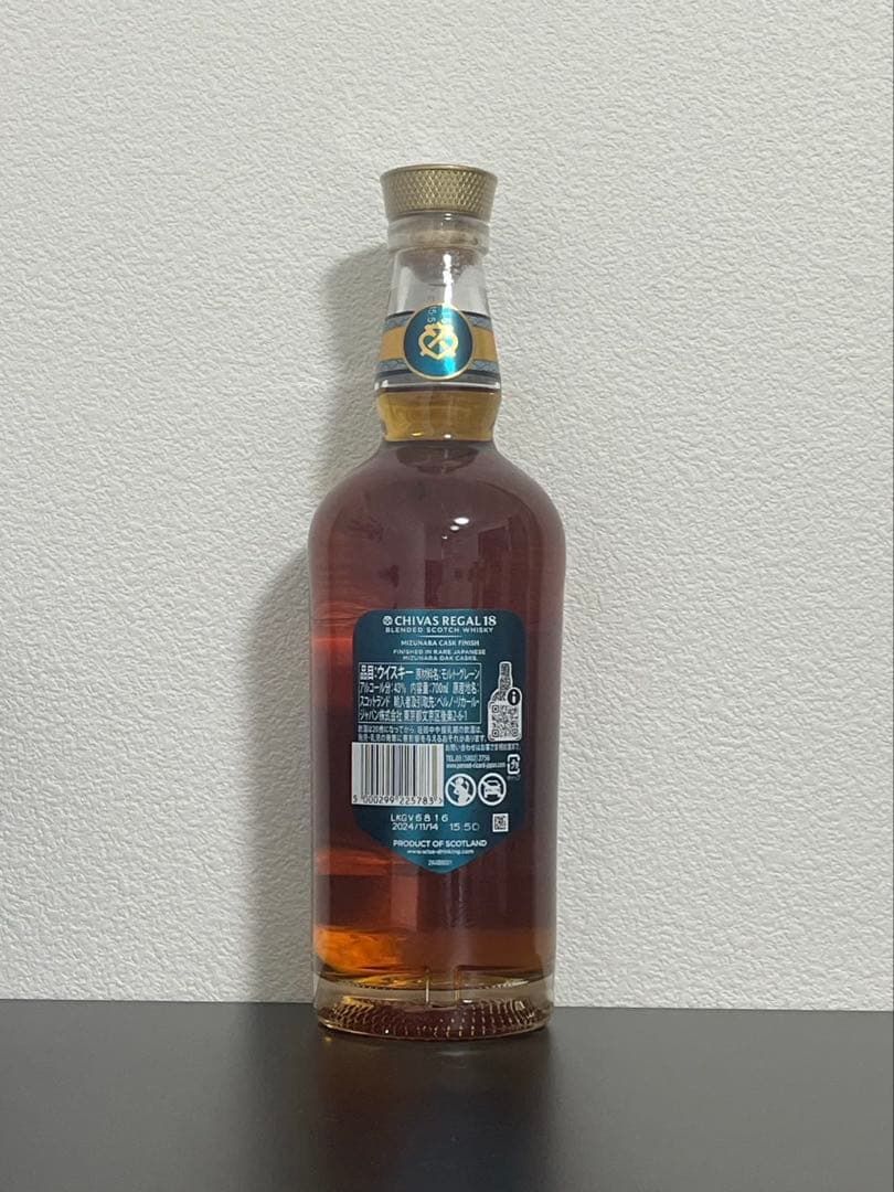 メ*カ様 シーバスリーガル18年ミズナラ７００ｍｌ箱無し