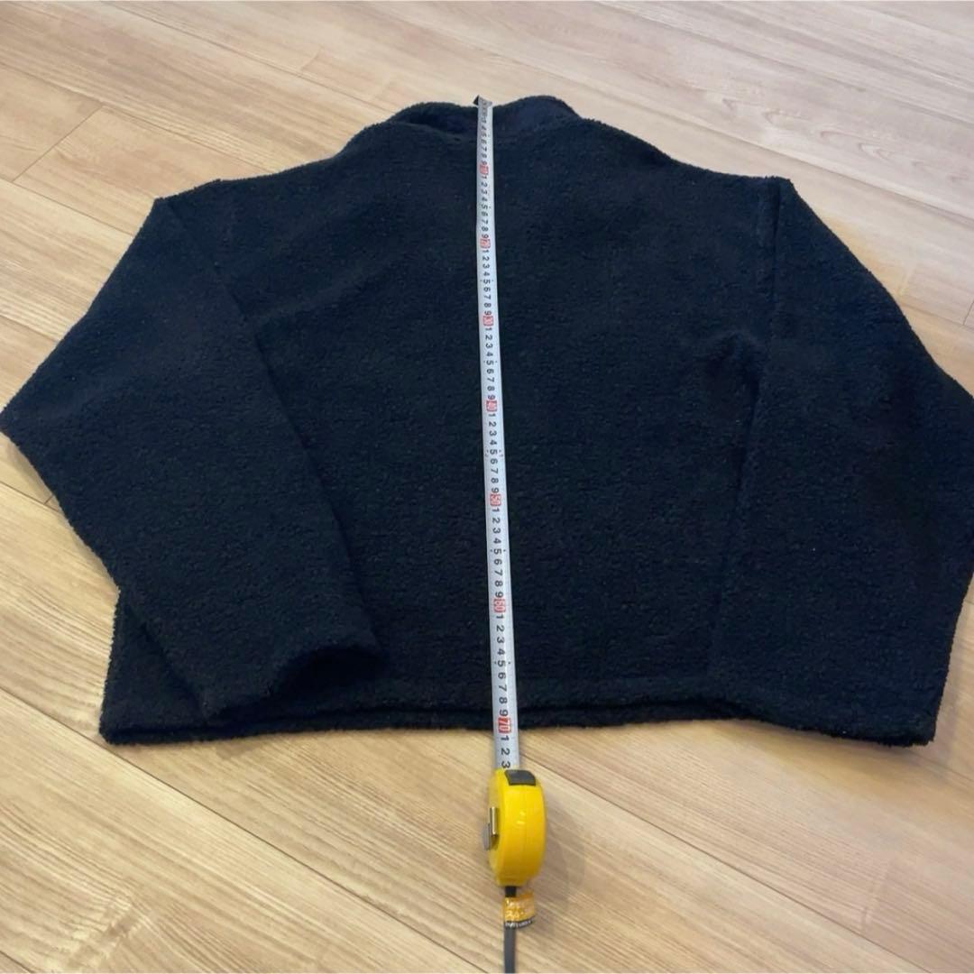 Stussy ブラック ボア　プルオーバー ニット