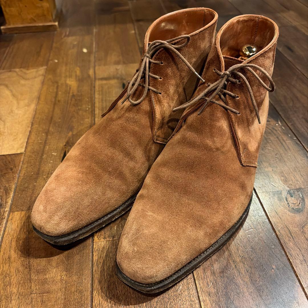 ブラウン スエード チャッカブーツ　クロケット　※送料込