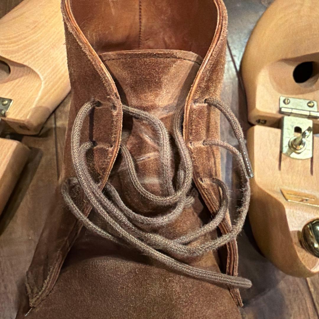 ブラウン スエード チャッカブーツ　クロケット　※送料込