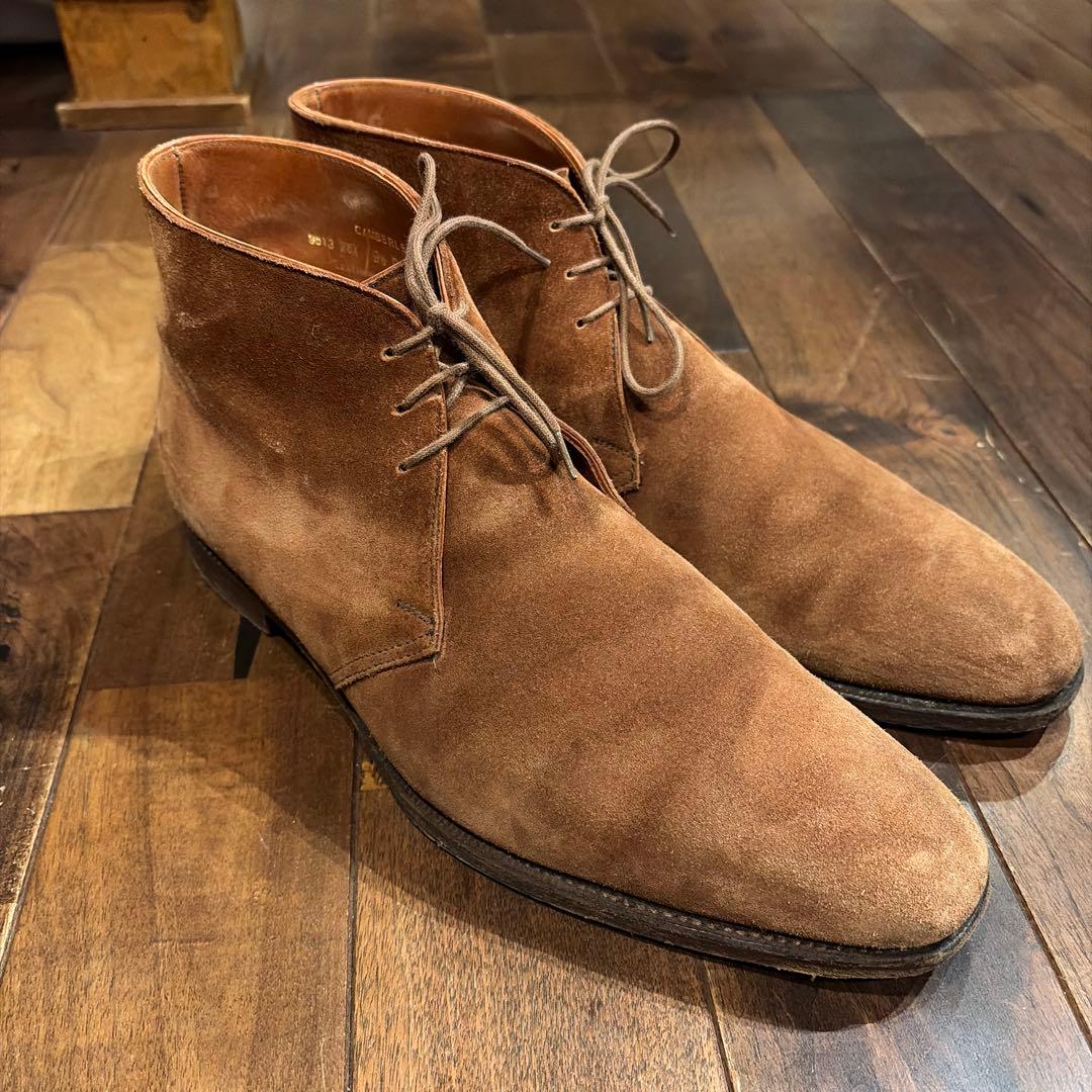 ブラウン スエード チャッカブーツ　クロケット　※送料込