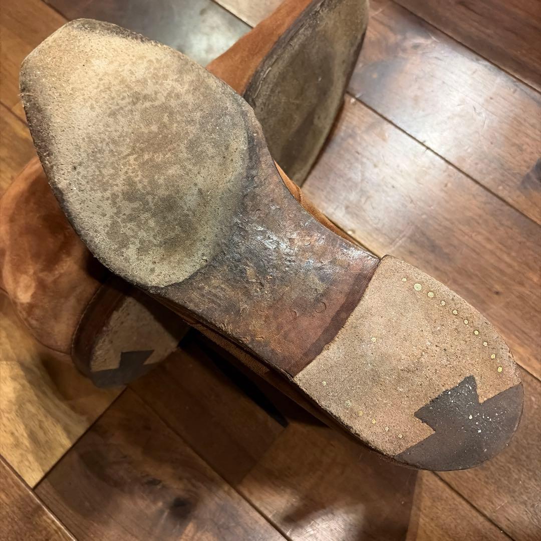 ブラウン スエード チャッカブーツ　クロケット　※送料込