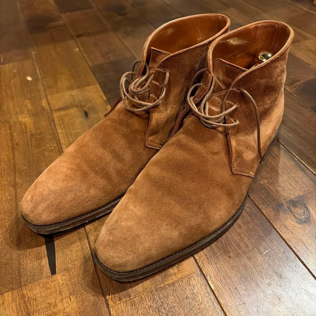 ブラウン スエード チャッカブーツ　クロケット　※送料込